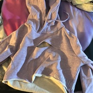 Lilac gymshark cropped hoodie